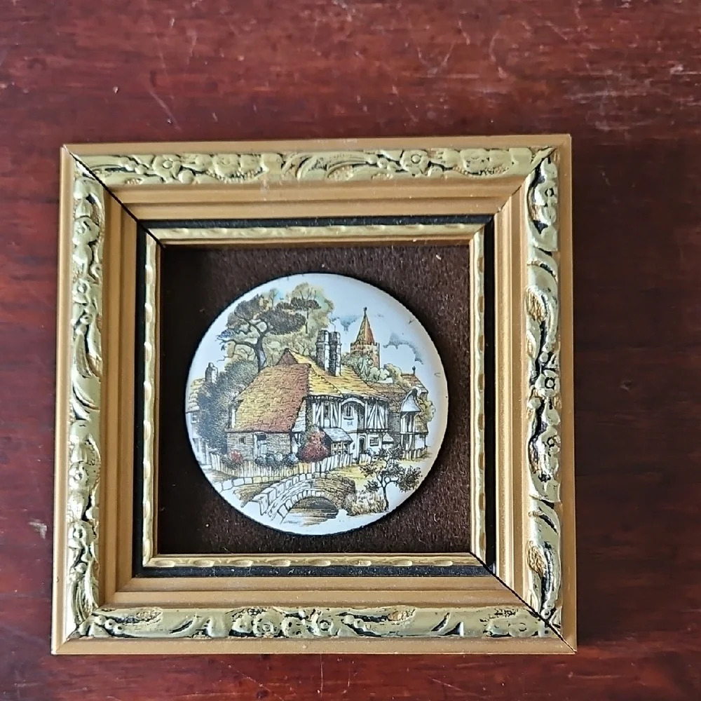 Vintage Enamel On Copper House By PG Cooper England Minature
